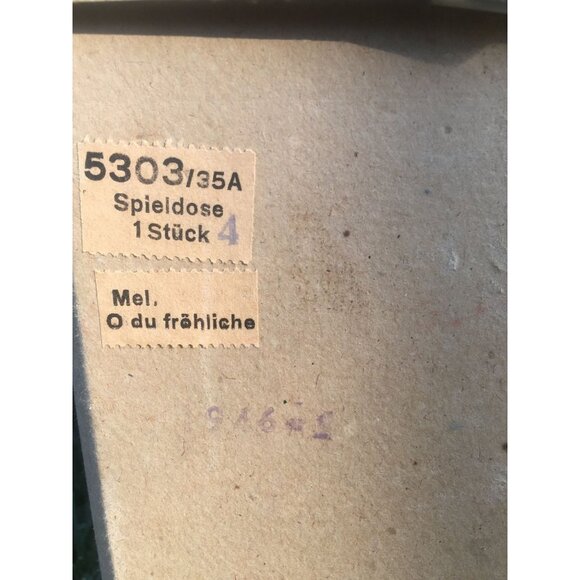 1946 Christmas Music Box Original ERZGEBIRGE EXPERTIC Handmade German Vintage - Picture 10 of 10